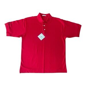 Cutter & Buck Vibrant Red Polo Shirt 100% Cotton